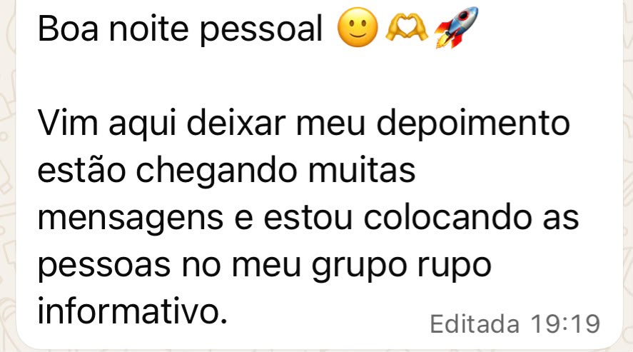 Print de depoimento no WhatsApp 3